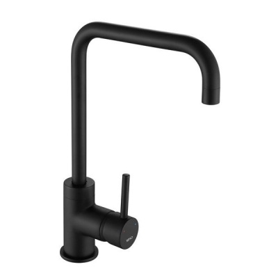 Cascata Square Spout  Black Kitchen Mixer Tap